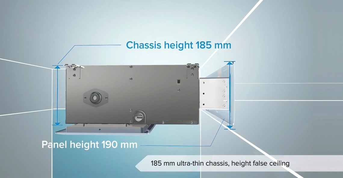 MyCond Low ESP slim duct 185mm High Housing