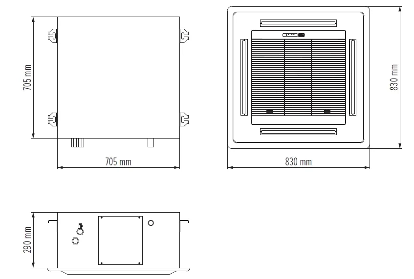 MyCond MCFK-A2/4 overall dimensions - 2