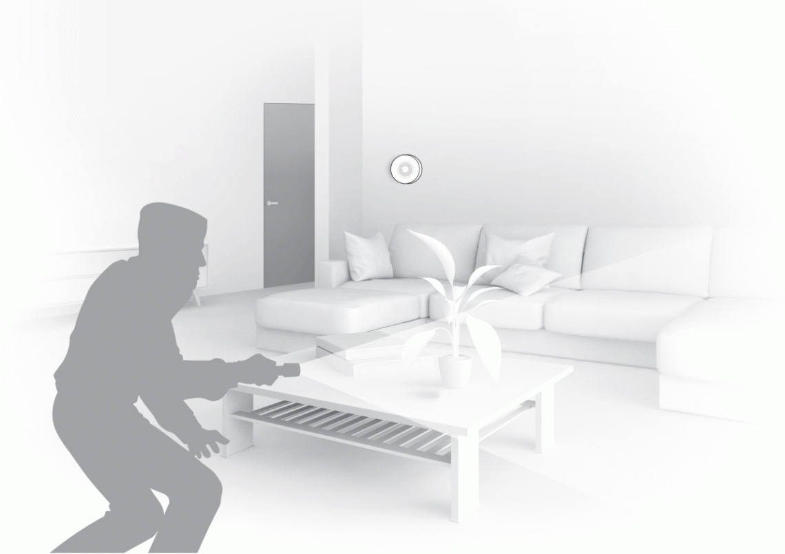 Wireless siren from MyCond Zigbee for enhanced home security.